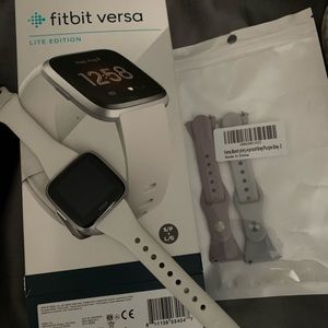 Fitbit versa with 3 extra bands